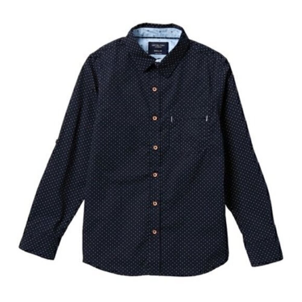 7 Diamonds Patterned Long Sleeves Shirt 1001tj